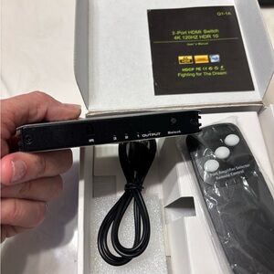 3 different units for switches for ETHERNET &  HDMI Switches. 2&3 port